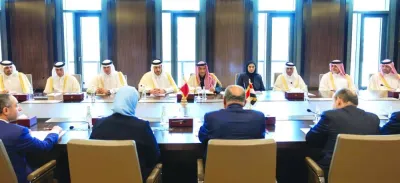 The Qatari-Egyptian joint supreme committee holding its 5th session in Doha on Saturday.