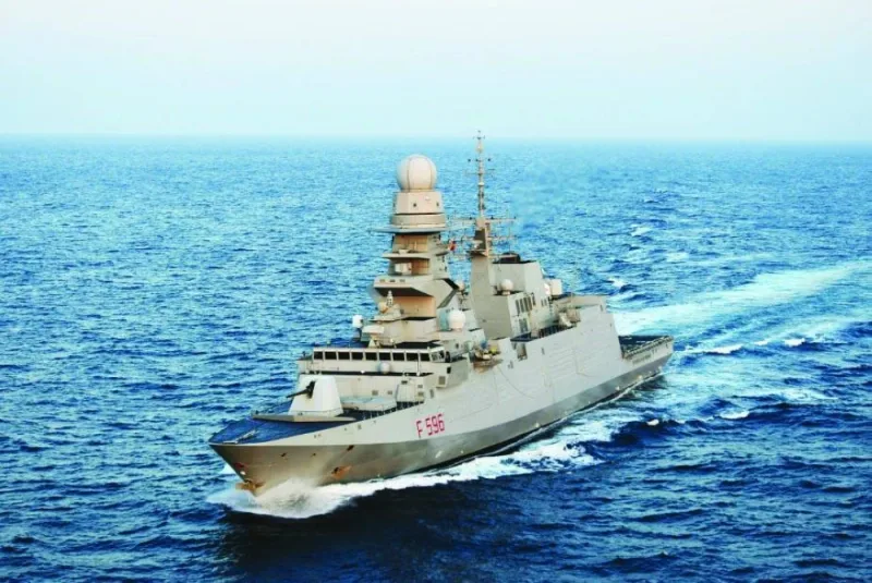 Dimdex 2024 will see several visiting warships from various countries docking at Hamad Port, including Italy&#039;s Federico Martinengo F596 (Screengrab photo)