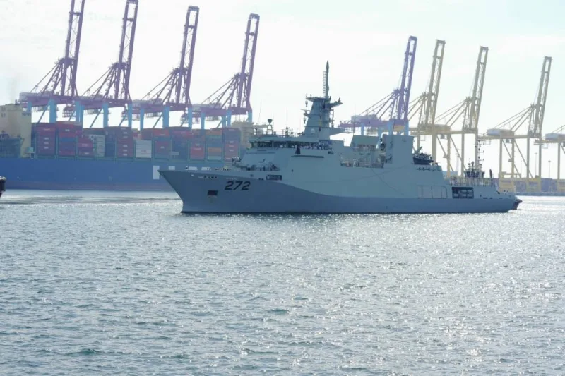Warships arrive at Hamad Port ahead of Dimdex. 