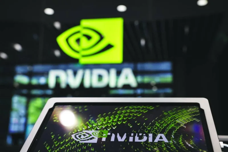
Signage at the Nvidia Corp offices in Taipei, Taiwan. Nvidia Corp’s rise is captivating the stock market and driving the S&P 500 Index to new highs. 