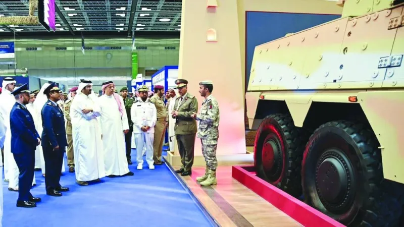 His Highness the Deputy Amir Sheikh Abdullah bin Hamad al-Thani, HE the Deputy Prime Minister and Minister of State for Defence Affairs Dr Khalid bin Mohamed al-Attiyah and other dignitaries visited Dimdex 2024 Monday.