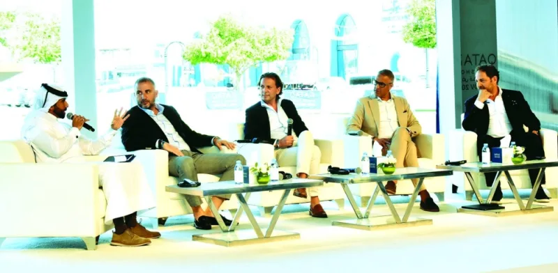 The initial kick-off Tuesday at Old Doha Port showcased a panel discussion on *Middle East Yachting Overview.