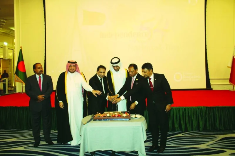 The cake-cutting ceremony.