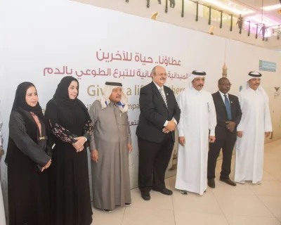 Officials at the launch of the Ramadan campaign for organ and blood donation.