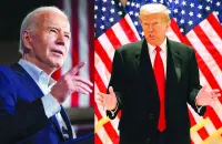 
REMATCH: The world will be waiting with bated breath to see the outcome of the likely second duel for presidency in November this year between the incumbent Joe Biden (left) and Donald Trump. 