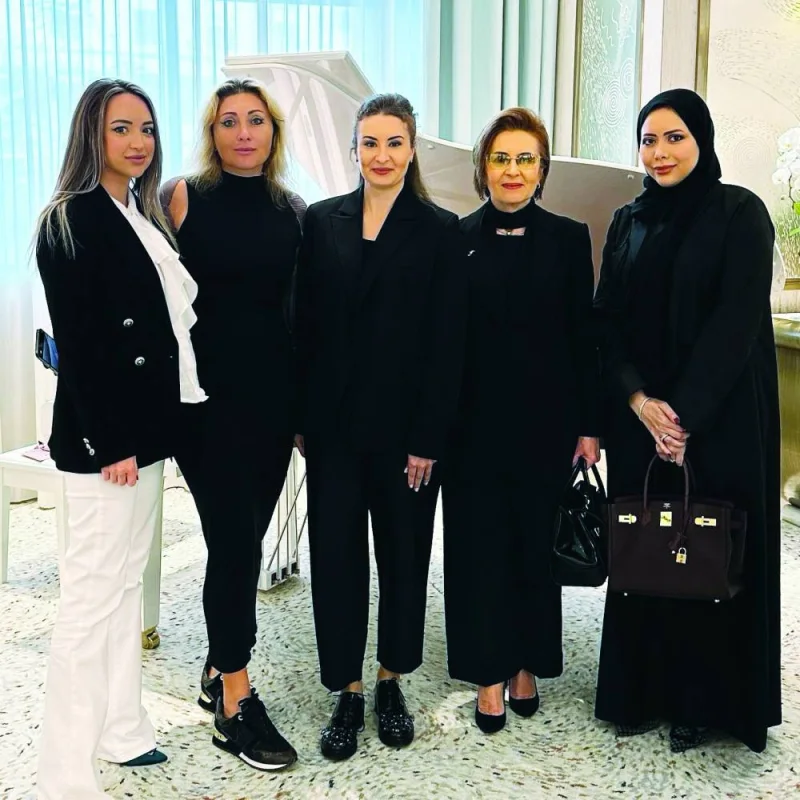 QUBF chairperson Dr Olga Revina joins Wtech co-founder and founding partner of TA Ventures Viktoriya Tigipko and other dignitaries during the launch of the Wtech Qatar Chapter, chaired by QUBF vice chairperson Daria Revina. Photo courtesy: Dr Olga Revina