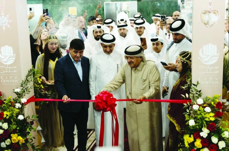 HE Shaikh Faisal bin Qassim al-Thani opening the Gold Souq at City Center Doha