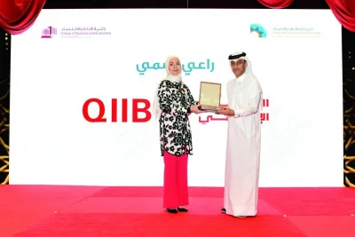 At the launch ceremony of the QU CBE alumni chapter, QIIB was recognised.