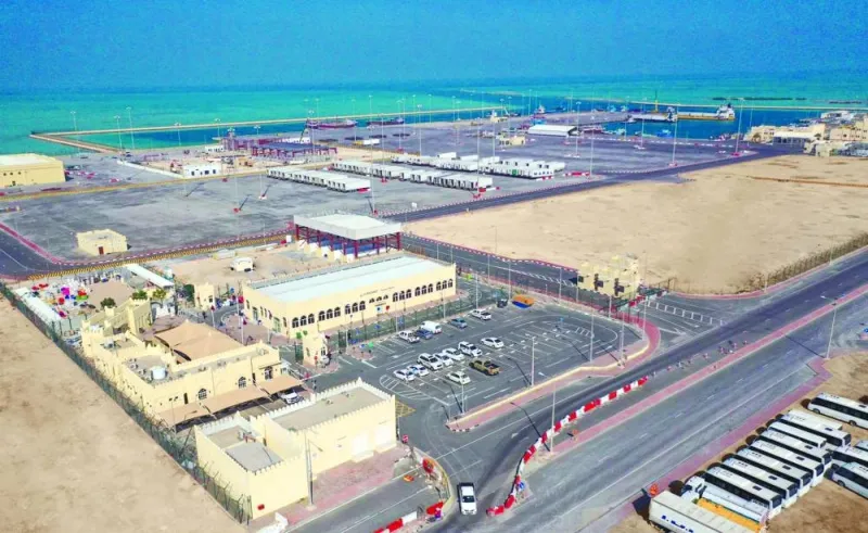 A view of the Al Ruwais port.