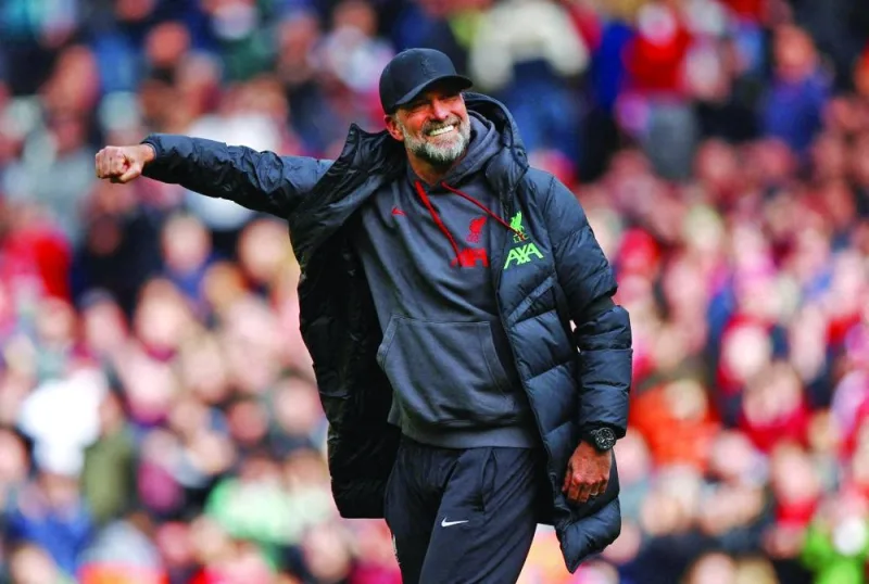 
Liverpool manager Jurgen Klopp says he wants to enjoy the closing stages of the Premier League title race, in what will be his final season at Anfield. (Reuters) 