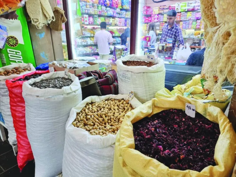 Many visitors find themselves drawn by the captivating scents from shelves adorned with saffron, dried flowers, and a variety of nuts and dried fruits at the stalls of local spice vendors. PICTURE: Joey Aguilar