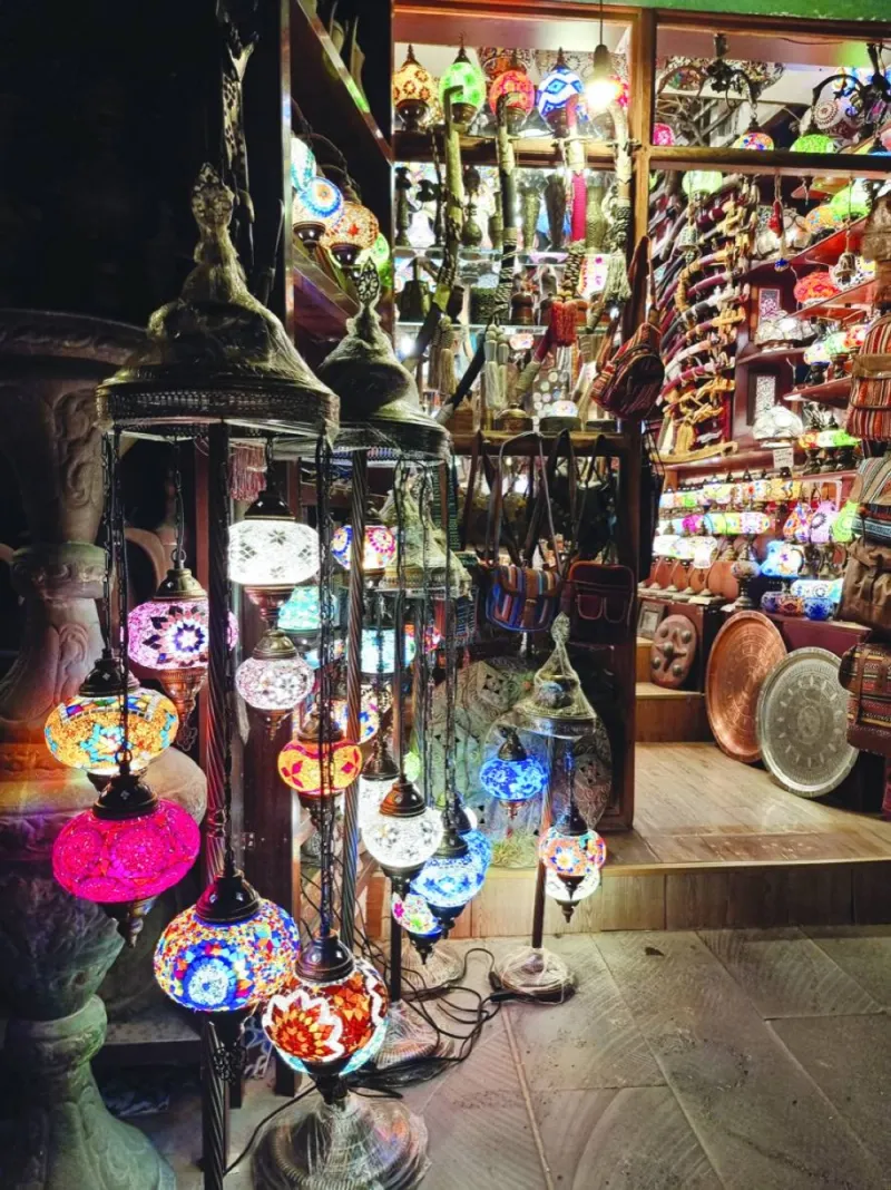 A number of shops at Souq Waqif serve as attractions to visitors. PICTURE: Joey Aguilar