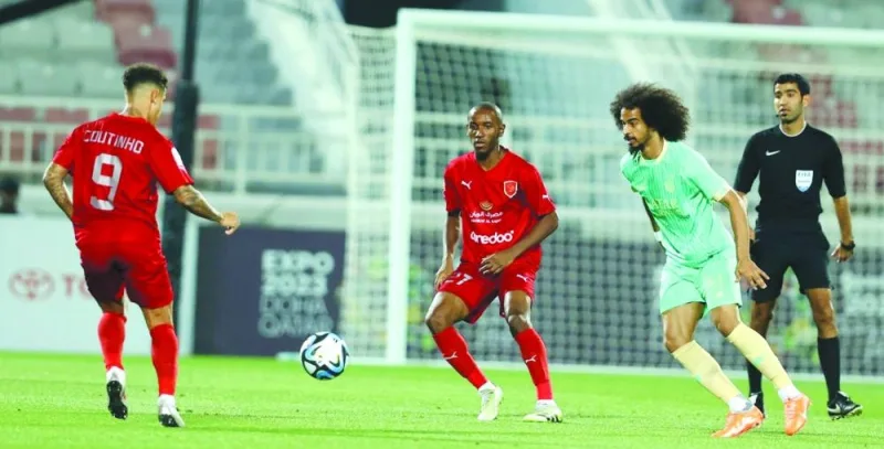 Action from Expo Stars League match between Al Sadd and Al Duhail on Friday.