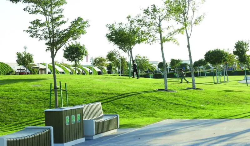 Qatar has several green parks.