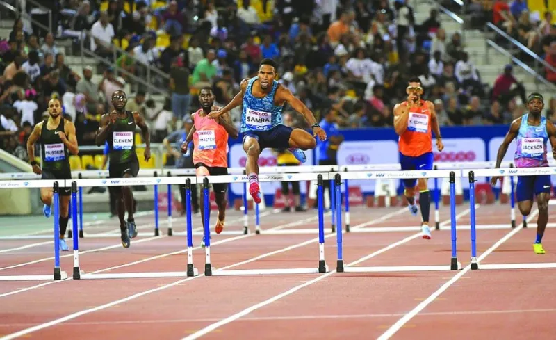 
Abderrahman Samba opened his season with a flat 400m race in South Africa in March, clocking 45.55 seconds. 