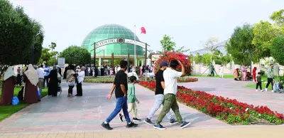 Al Khor Park, a popular destination towards Qatar’s north, attracts big crowds during Eid holidays. PICTURES: Ram Chand
