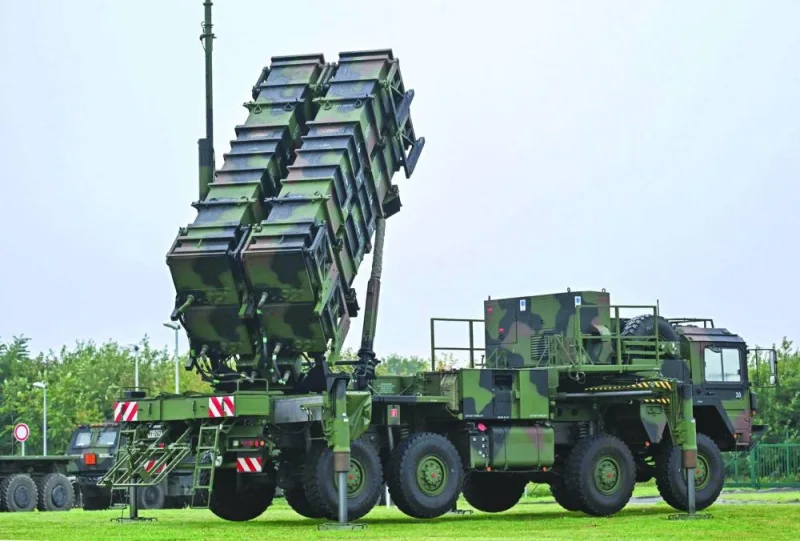A Patriot missile system is seen in this file picture at the military part of the airport in Cologne-Wahn, western Germany.