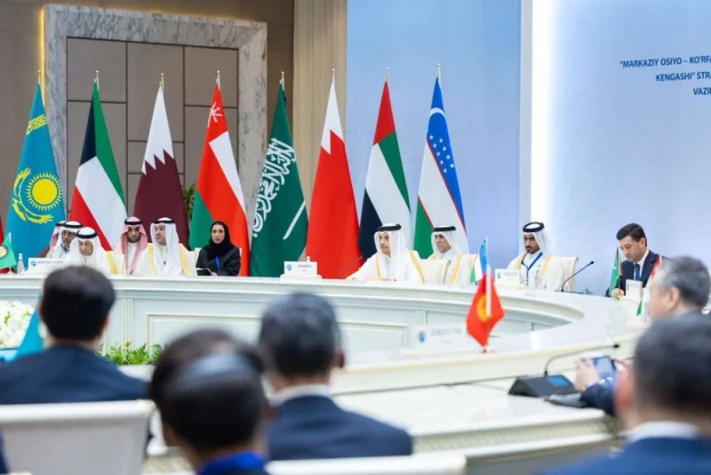 HE the Prime Minister and Minister of Foreign Affairs Sheikh Mohamed bin Abdulrahman bin Jassim al-Thani chairs Qatar&#039;s delegation at the Strategic Dialogue between the GCC countries and Central Asian states held Monday in Tashkent.