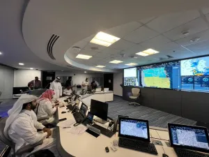 Ashghal control room.