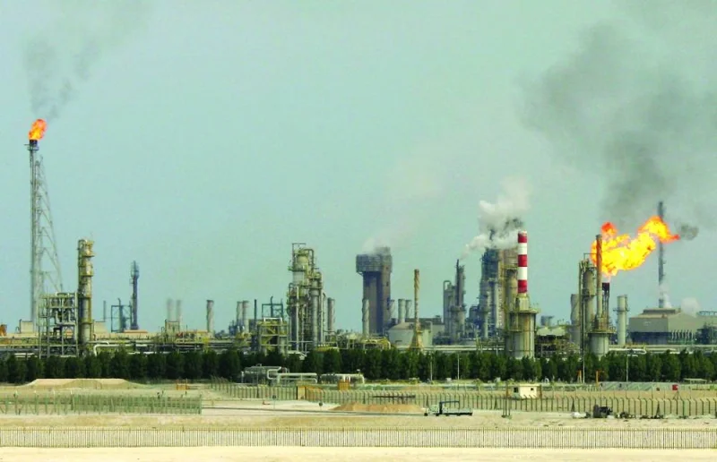 An oil refinery on the outskirts of Doha (file). Higher extraction of hydrocarbons as well as production of chemicals and food products led Qatar&#039;s industrial production index (IPI) to jump 0.4% year-on-year this February, according to figures released by the Planning and Statistics Authority (PSA).