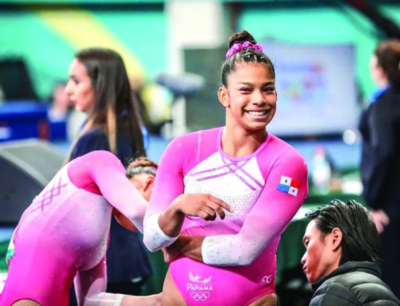 
Panama’s Karla Navas topped the vault qualification. 