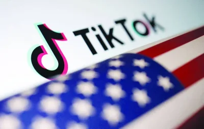 FILE PHOTO: U.S. flag is placed on a TikTok logo in this illustration taken March 20, 2024. REUTERS/Dado Ruvic/Illustration/File Photo/File Photo