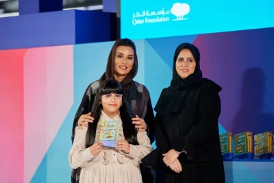 Her Highness Sheikha Moza bint Nasser honoured the winners of the 2024 Akhlaquna Awards on Wednesday. PICTURE: AR Al-Baker. 