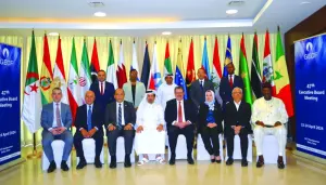 The 47th Executive Board meeting of the Gas Exporting Countries Forum in Doha was presided over by Sheikh Mishal bin Jabor al-Thani, representative of the State of Qatar and chairperson of the GECF Executive Board.