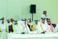 Qatar Chamber chairman Sheikh Khalifa bin Jassim al-Thani during the Consultative Meeting held in Doha.