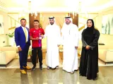 
GWC managing director Sheikh Abdulla bin Fahad bin Jassim bin Jaber al-Thani received  Ali Radi Arshid along with a delegation from Qatar Paralympic Committee (QPC) headed by Amir al-Mulla, its executive director. 