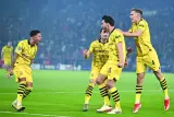 
Dortmund’s Mats Hummels (second right) celebrates with teammates after scoring against Paris Saint-Germain during the Champions League semi-final second leg match. (AFP) 