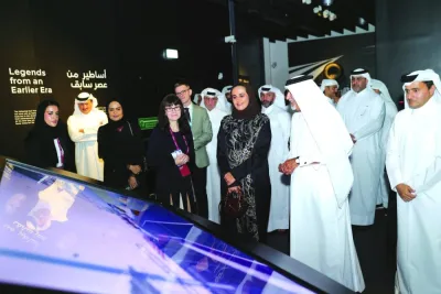 HE Sheikha Al Mayassa bint Hamad bin Khalifa al-Thani opens 'The Race is On' exhibition. HE Sheikha Al Mayassa bint Hamad bin Khalifa al-Thani opens 'The Race is On' exhibition.