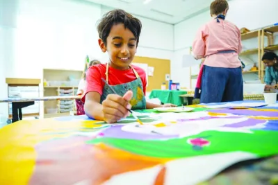 Students have painted more than 40 canvases to display at the upcoming Al Ghorrah for Literature and Arts. Students have painted more than 40 canvases to display at the upcoming Al Ghorrah for Literature and Arts.