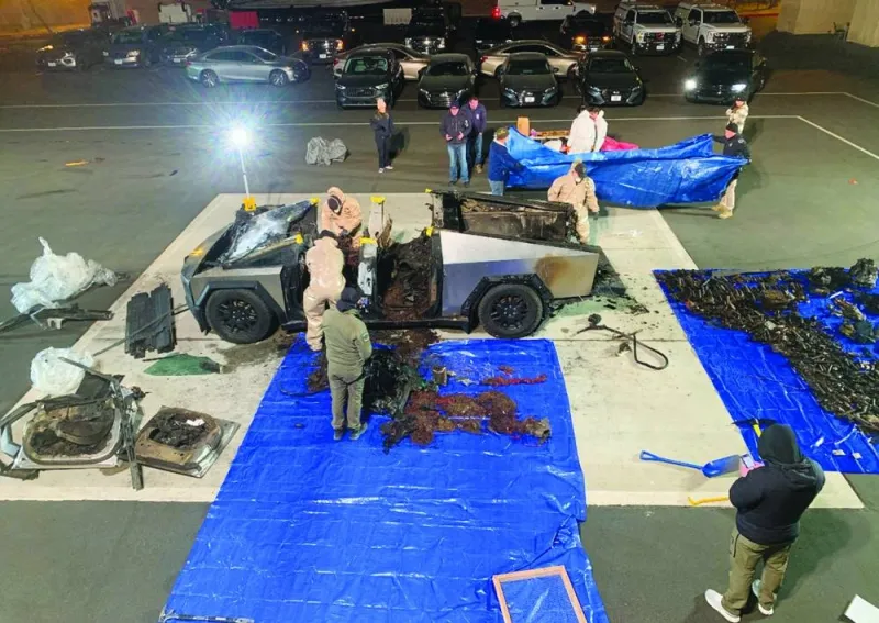 Police positively identify driver of exploded Tesla Cybertruck - Gulf Times