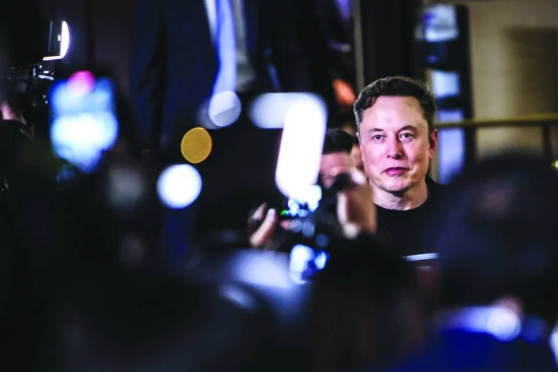 Elon Musk leaves a meeting with House Republicans in the basement of the US Capitol building in Washington. (AFP)
Elon Musk leaves a meeting with House Republicans in the basement of the US Capitol building in Washington. (AFP)