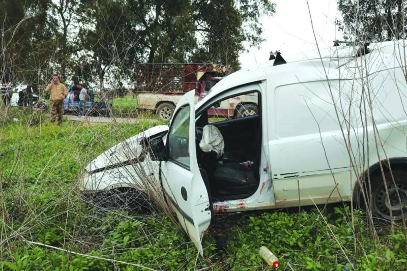 Lebanese soldiers cordon off the area at the site of an Israeli strike near the southern village of Marjayoun on April 7, 2025. An Israeli strike on April 7, on southern Lebanon killed one person, according to the health ministry, with Israel's military saying it had "eliminated" a Hezbollah commander in the latest raid despite a truce. (Photo by Rabih DAHER / AFP) Lebanese soldiers cordon off the area at the site of an Israeli strike near the southern village of Marjayoun on April 7, 2025. An Israeli strike on April 7, on southern Lebanon killed one person, according to the health ministry, with Israel's military saying it had "eliminated" a Hezbollah commander in the latest raid despite a truce. (Photo by Rabih DAHER / AFP)