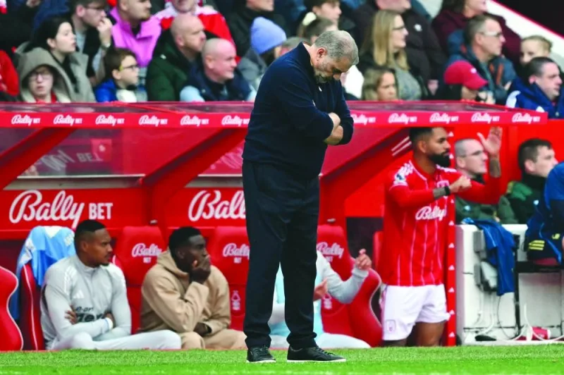 Ange Postecoglou was only appointed as Forest managers on September 9 but has failed to win a single match in his eight games in charge in all competitions. AFP