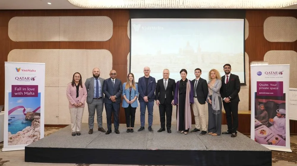 The Ambassador of Malta to the State of Qatar, H.E. Simon Pullicino (6th from left), with representatives from Visit Malta and Qatar Airways during the Malta Trade Roadshow in Doha. The Ambassador of Malta to the State of Qatar, H.E. Simon Pullicino (6th from left), with representatives from Visit Malta and Qatar Airways during the Malta Trade Roadshow in Doha.