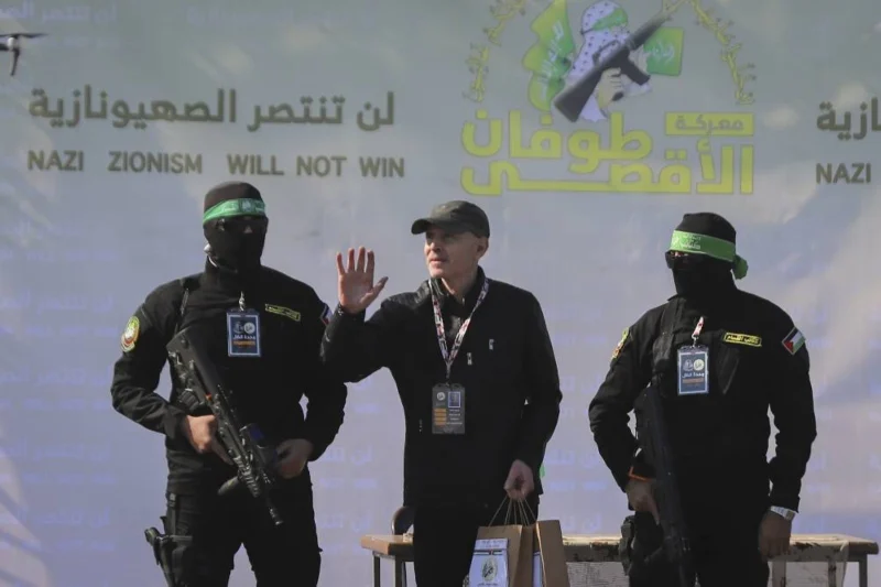 Hamas frees 3 hostages as part of ceasefire deal with Israel 2 Hamas frees 3 hostages as part of ceasefire deal with Israel