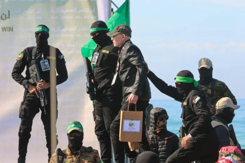 Hamas frees 3 hostages as part of ceasefire deal with Israel 5 Hamas frees 3 hostages as part of ceasefire deal with Israel