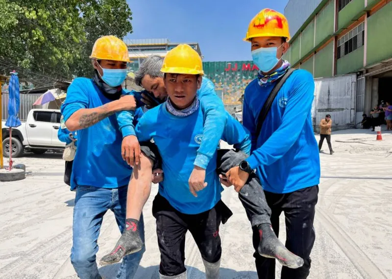 Powerful earthquakes rock Thailand and Myanmar, Bangkok tower block collapses 3 Powerful earthquakes rock Thailand and Myanmar, Bangkok tower block collapses