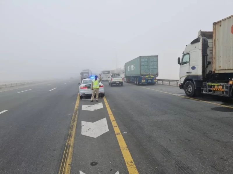 Fog reduces visibility in several areas of UAE; lowest temperature 9.6°C recorded in Barakah 2 2 Fog reduces visibility in several areas of UAE; lowest temperature 9.6°C recorded in Barakah 2