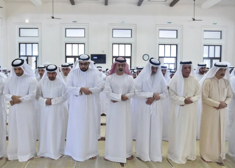 Rulers of UAQ, RAK perform funeral prayer of Sheikha Hassa Bint Hamid 2 Rulers of UAQ, RAK perform funeral prayer of Sheikha Hassa Bint Hamid