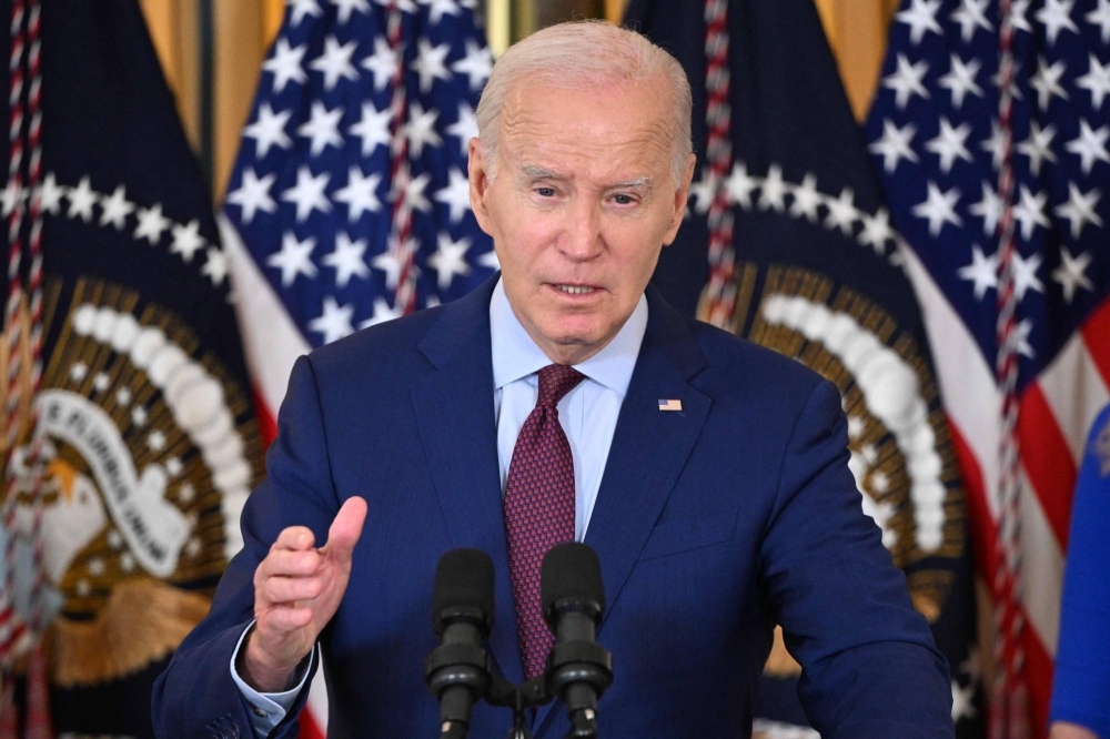 El presidente estadounidense Joe Biden habla durante una reunión de su Consejo de Competencia en el Comedor Estatal de la Casa Blanca en Washington el 19 de julio. El presidente estadounidense Joe Biden habla durante una reunión de su Consejo de Competencia en el Comedor Estatal de la Casa Blanca en Washington el 19 de julio.