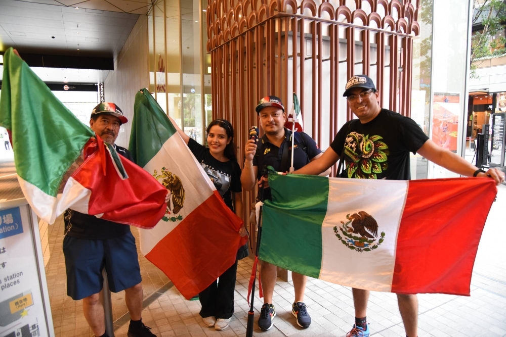Mexican fans came out in force to support compatriot Sergio Perez, who races for Red Bull.