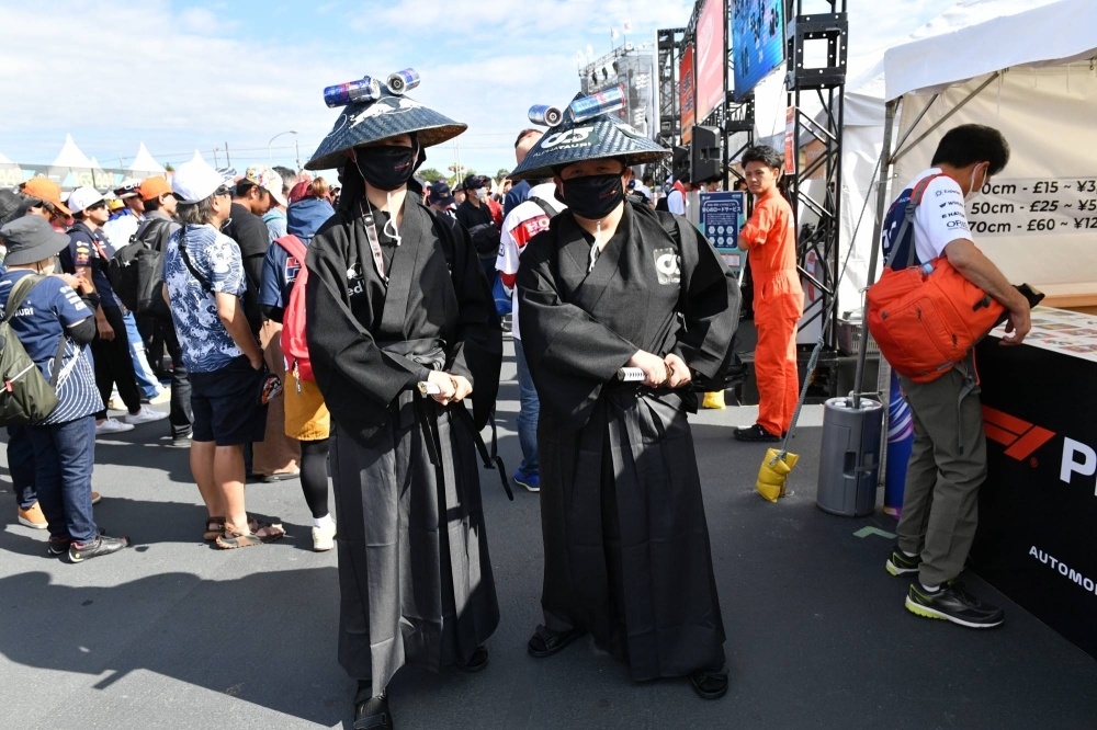 Japanese Formula One fans are known for their elaborate costumes.