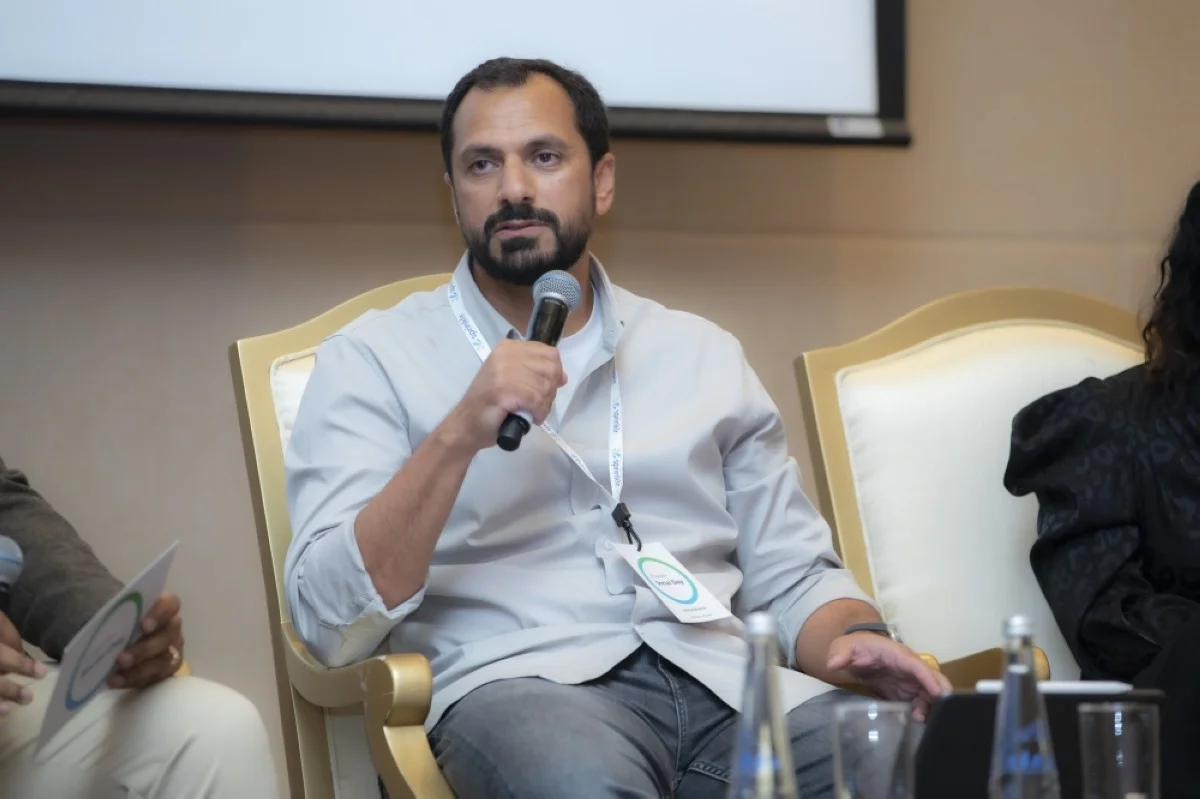 Ahmed Al-Amir speaks during the conference