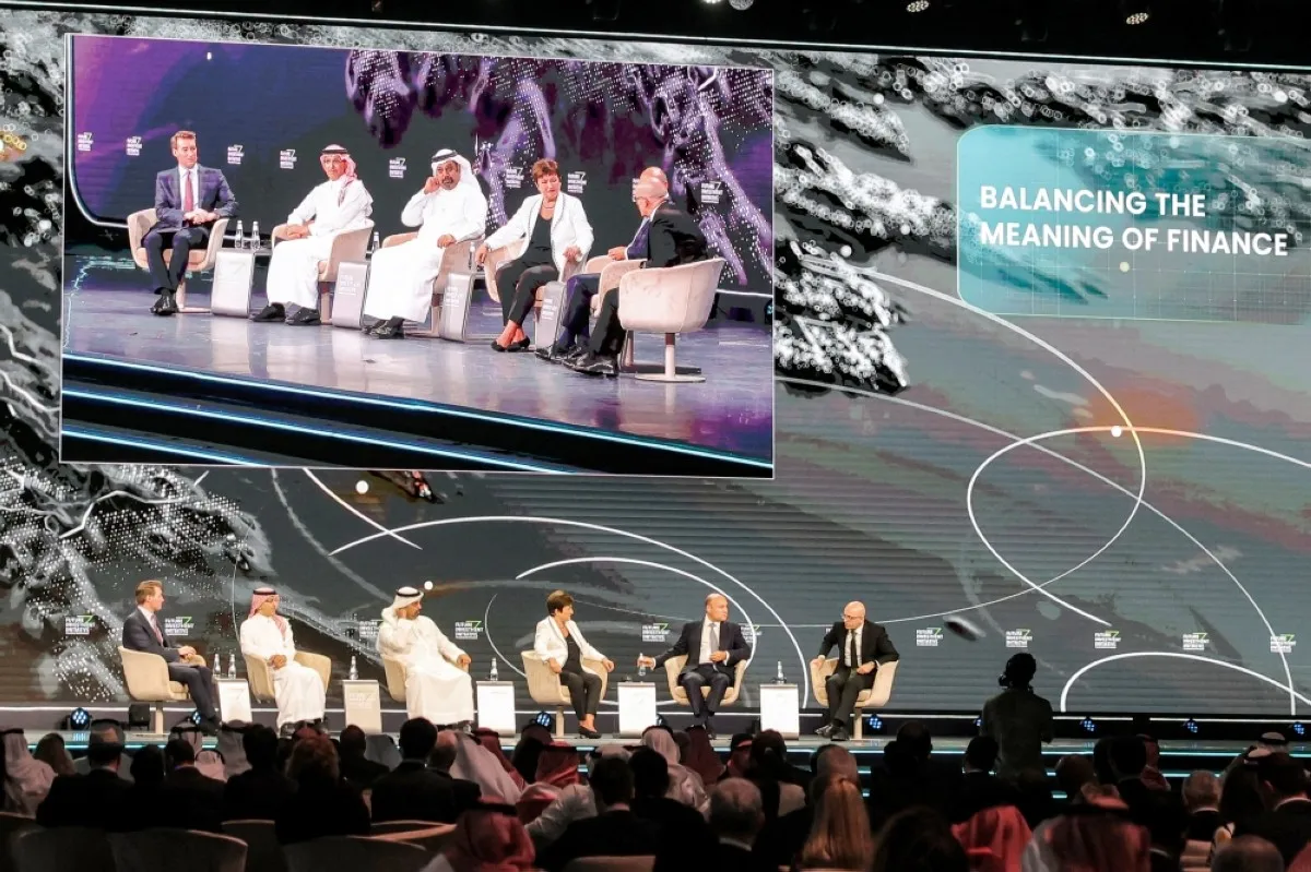 RIYADH: Attendees attend a panel at Saudi Arabia's annual Future Investment Initiative (FII) conference in Riyadh on October 25, 2023. --AFP