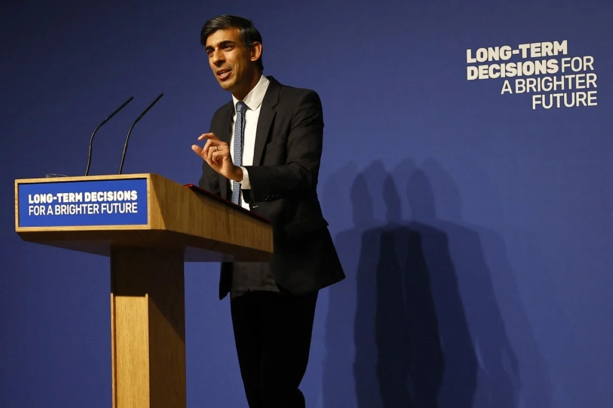 LONDON: Britain’s Prime Minister Rishi Sunak delivers a speech on Artificial Intelligence (AI) in London on October 26, 2023. UK Prime Minister Rishi Sunak said on Thursday that the government must be “honest” about the risks posed by artificial intelligence. – AFP