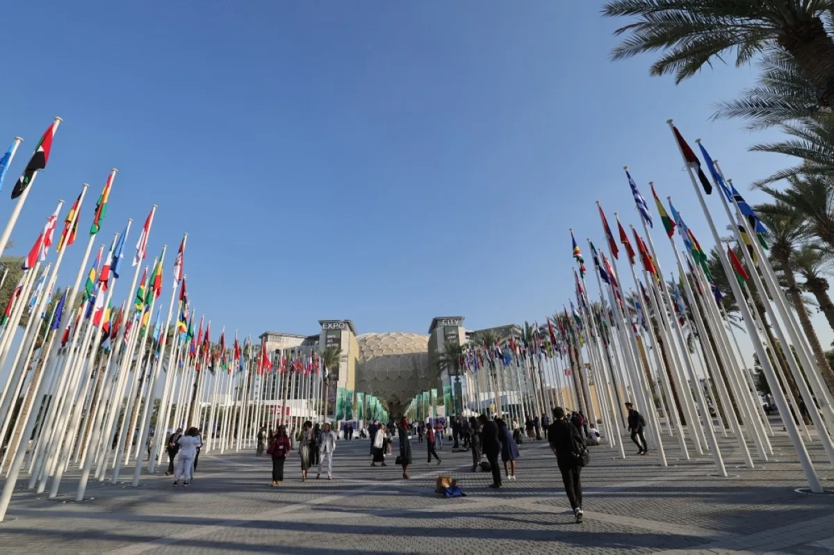 DUBAI: People visit the venue housing the United Nations climate summit in Dubai on December 10, 2023. -AFP
